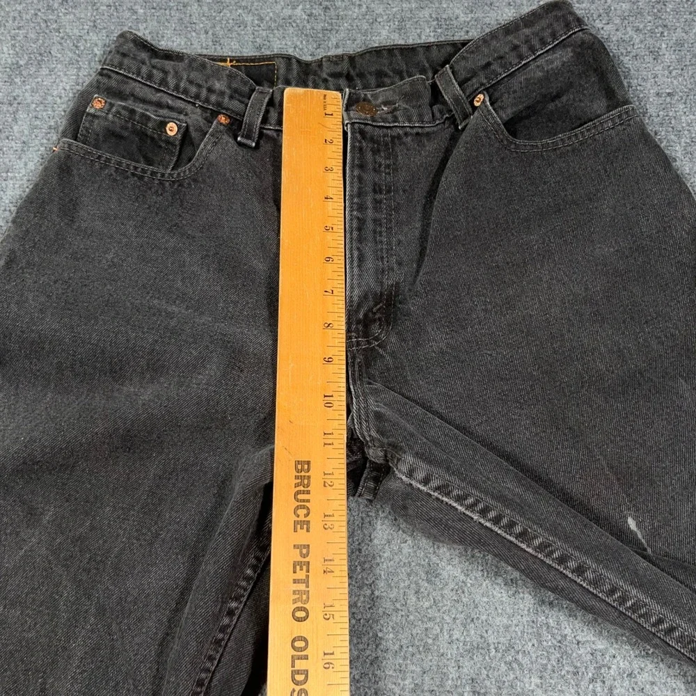 VTG Levi's 550 Relaxed Fit Tapered Leg Jeans Mens 31x31 Black Made‎ In USA Faded